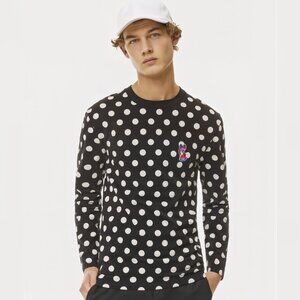 RARE - Maison Kitsuné Unisex ACIDE Fox Patch Special Edition Polka Dot – Size M